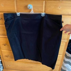 Lane Bryant plus midi pencil cotton skirt